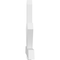Ekena Millwork Kennewick Architectural Grade PVC Gable Bracket, 72"W x 42"H x 4"D x 6"F, 14/12 Pitch GBP072X42X0406KEN00 - alternate 3